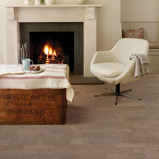 Пробковый пол клеевой Wicanders Identity Tea I910002 фото в интерьере